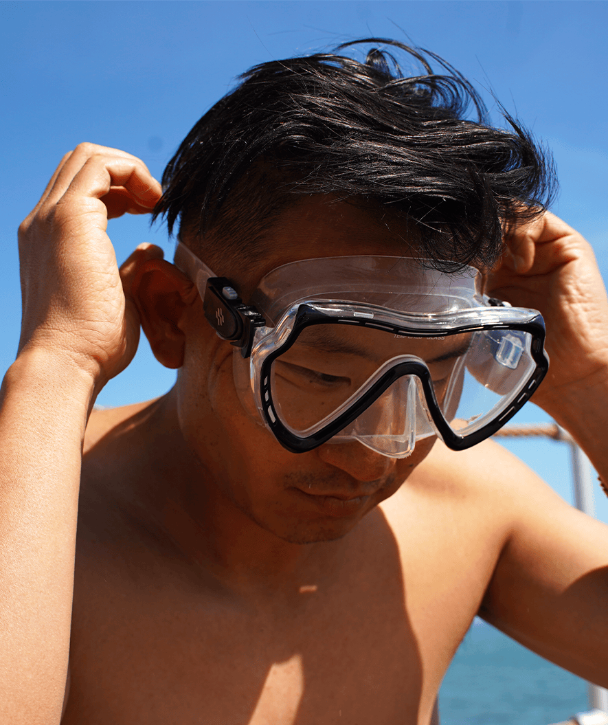 Watery Tauchmaske für Erwachsene (Ab 15 Jahren) - Nebula - Schwarz
