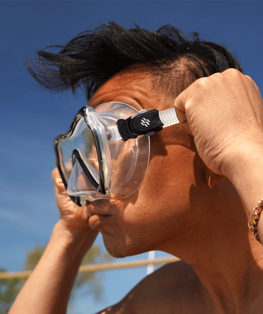 Watery Tauchmaske für Erwachsene (Ab 15 Jahren) - Nebula - Schwarz