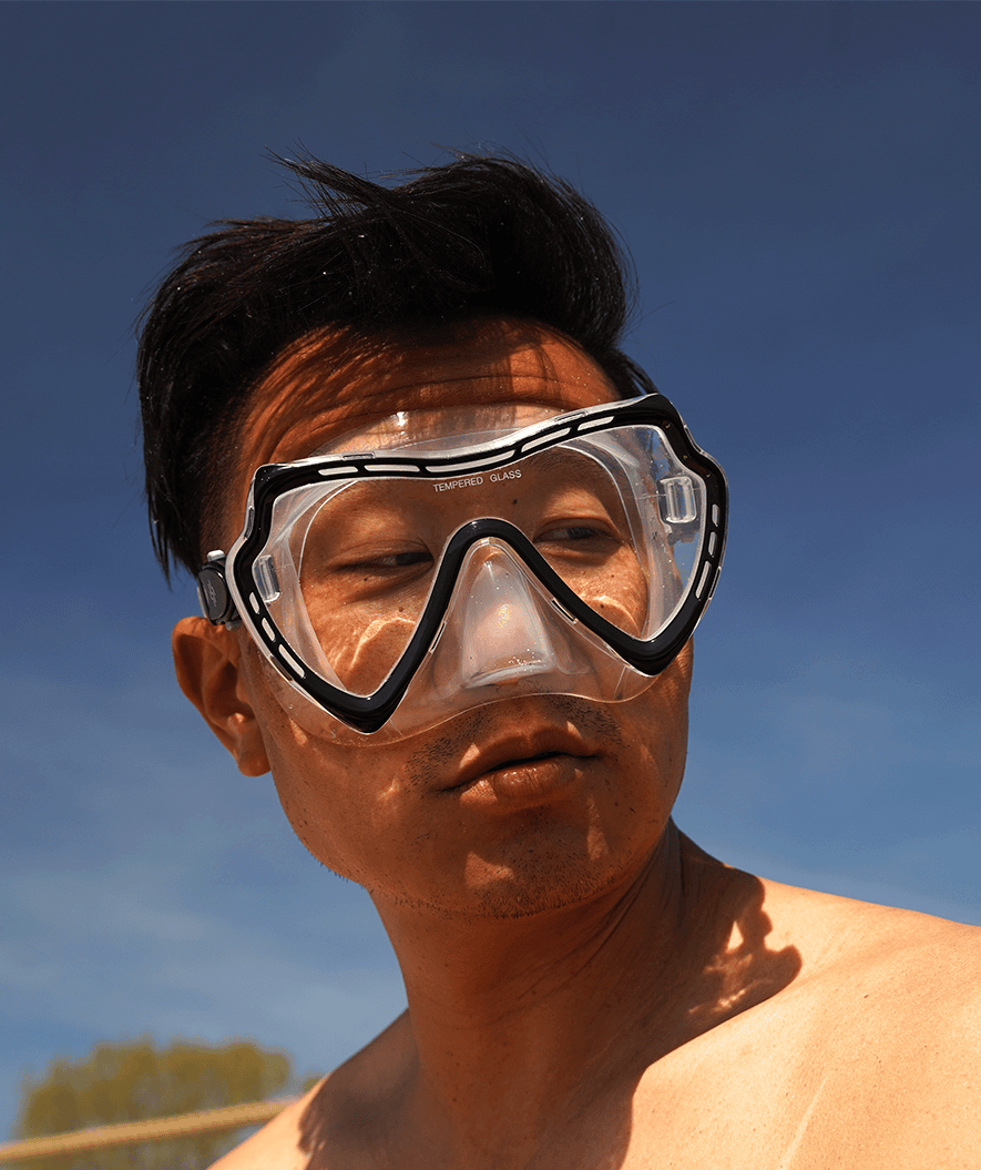 Watery Tauchmaske für Erwachsene (Ab 15 Jahren) - Nebula - Schwarz