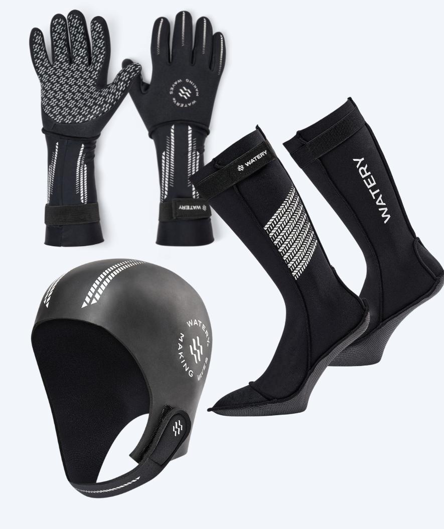 Watery Neoprenset - Calder Pro (2,5 - 4mm) - Schwarz