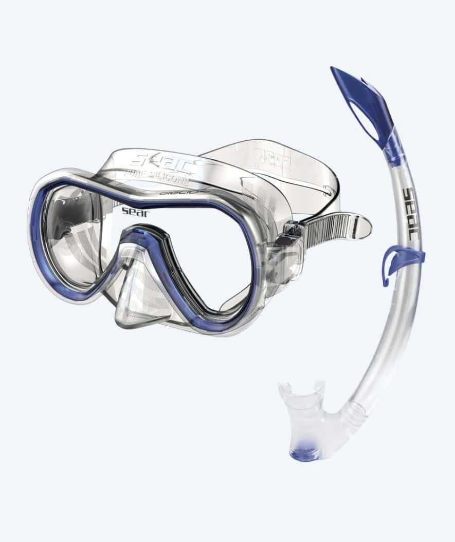 SEAC Combo Schnorchelset für Kinder (ab 12 Jahre) - Giglio MD - Blau