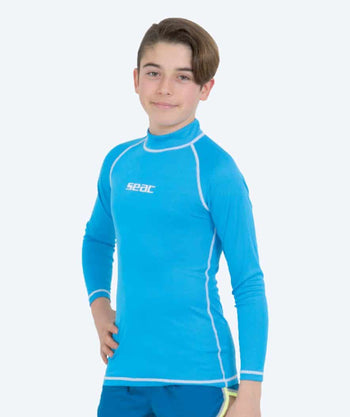 SEAC UV Shirt für Kinder - T-Sun Long - Blau/Weiß