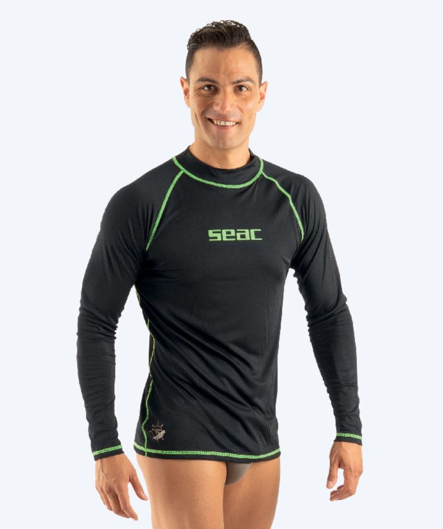 SEAC UV Shirt für Herren - T-Sun Long - Schwarz/Grün