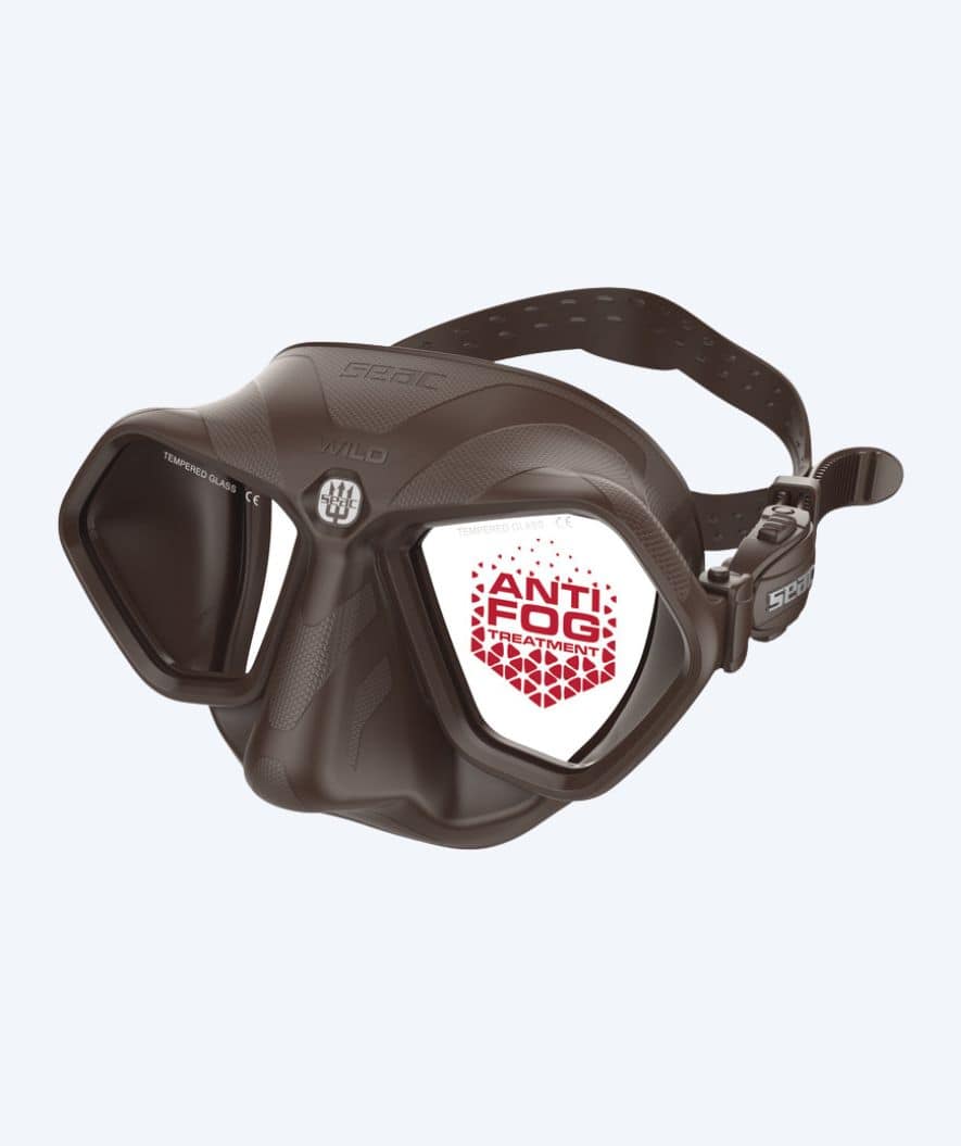 SEAC Tauchmaske für Erwachsene - Wild - Braun