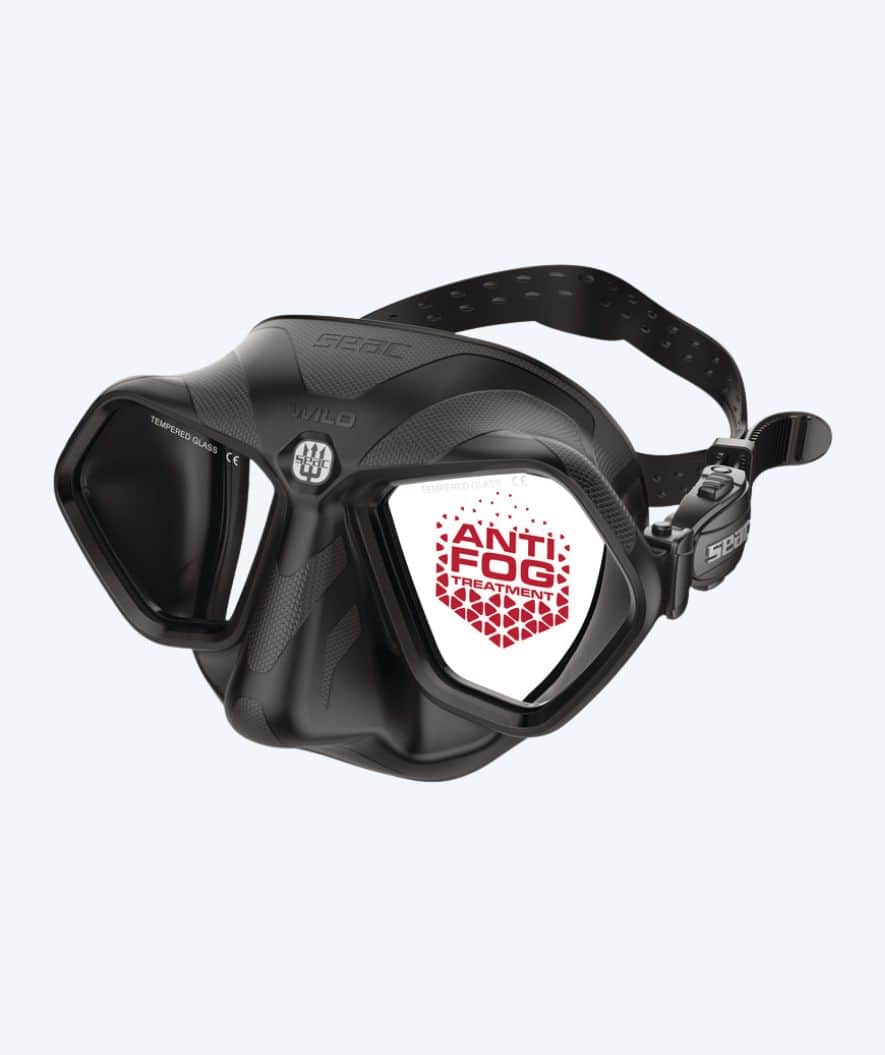 SEAC Tauchmaske für Erwachsene - Wild - Schwarz