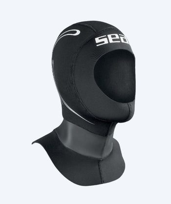 SEAC Neopren Kopfhaube zum Tauchen - Tekno - Schwarz