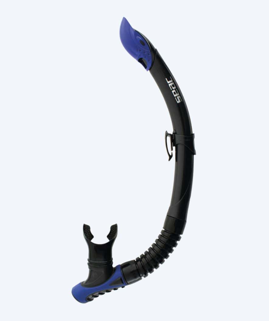 SEAC halbtrockener Schnorchel für Erwachsene - Reverse - Schwarz/Donkerblau