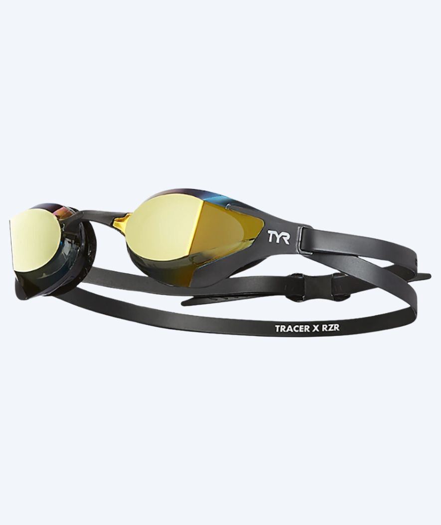 TYR Schwimmbrille - Tracer-X Racing RZR Mirrored - Svart/gold