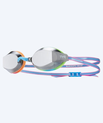 TYR Schwimmbrille für Junioren - Blackops 140 EV Mirrored - Blau/Hellrosa