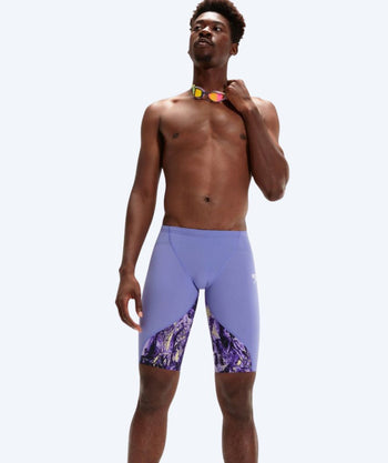 Speedo Wettkampf Badehose für Herren - LZR Ignite - Lilla/gelb