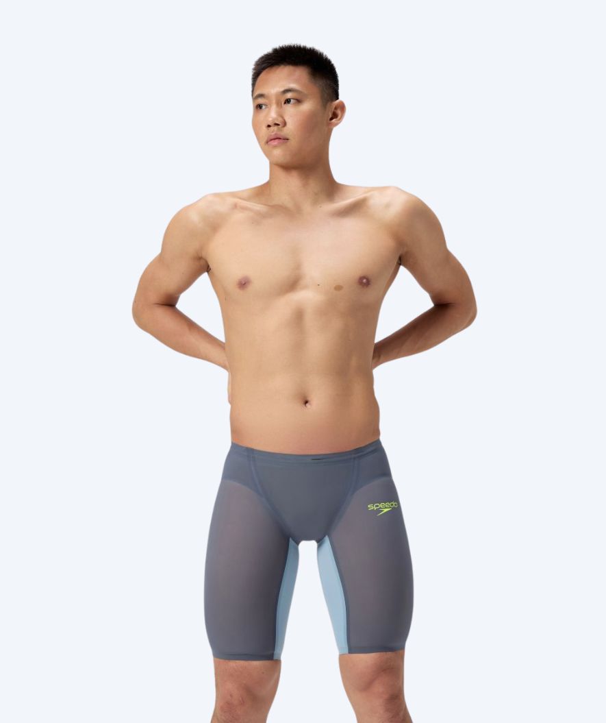 Speedo Wettkampf Badehose für Herren - LZR Pure Valor 2.0 - Grau/Gelb