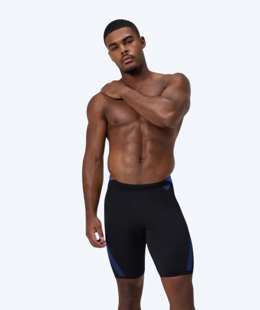 Speedo lange Badehose für Herren - Hyperboom Splice - Schwarz/donkerblau