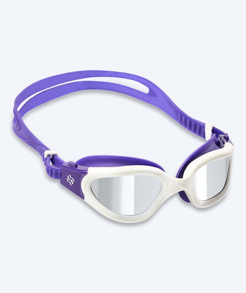 Watery Schwimmbrille fürs Training - Raven Mirror - Violett/silber