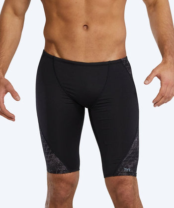 TYR lange Badehose für Herren - Blade Splice - Schwarz/Dunkelgrau