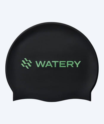 Watery Badekappe - Signature Metallic - Schwarz/Grün