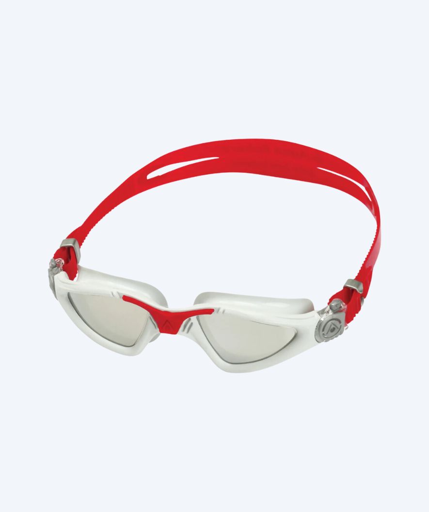 Aquasphere Schwimmbrille fürs Training - Kayenne - Rot/weiß (Mirror linse)