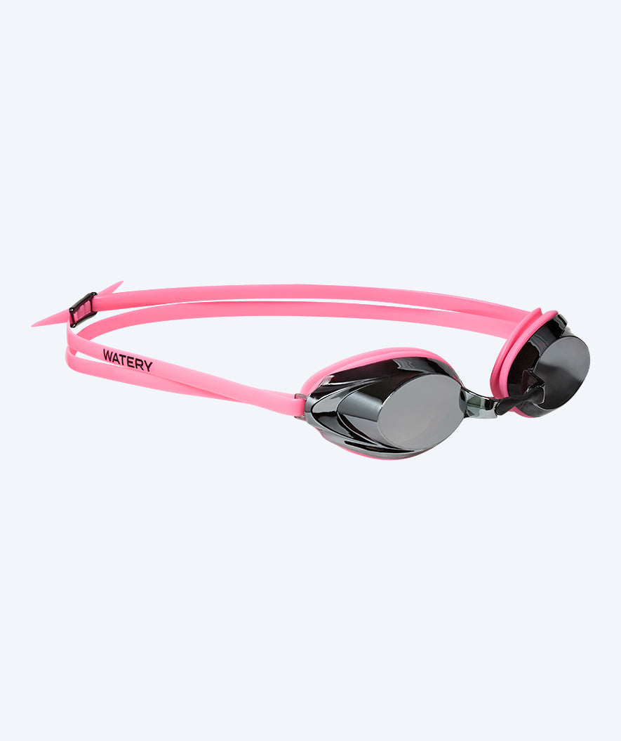Watery Elite Schwimmbrillen - Captain Mirror - Rosa/Silber