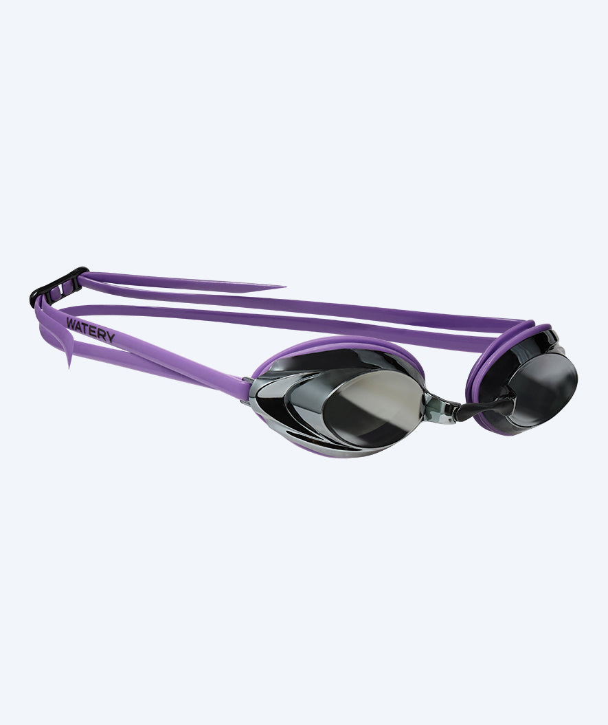 Watery Elite Schwimmbrillen - Captain Mirror - Lila/Silber