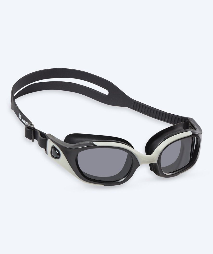 Watery Schwimmbrille fürs Training - Clyde Active - Grau (Smoke Scheiben)