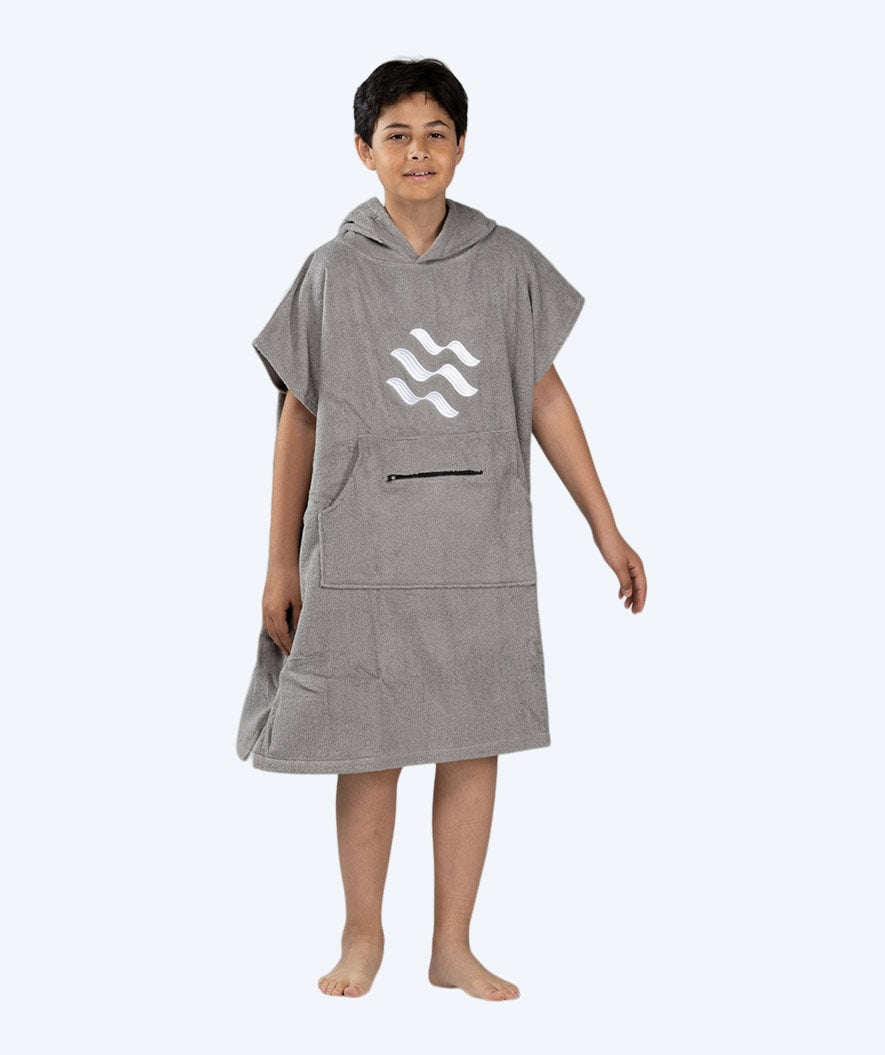 Watery Badeponcho für Junior (6-15) - Baumwolle - Grau