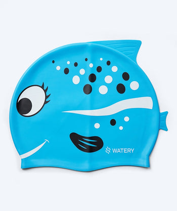Watery Badekappe für Kinder - Dashers - Fish (Hellblau)