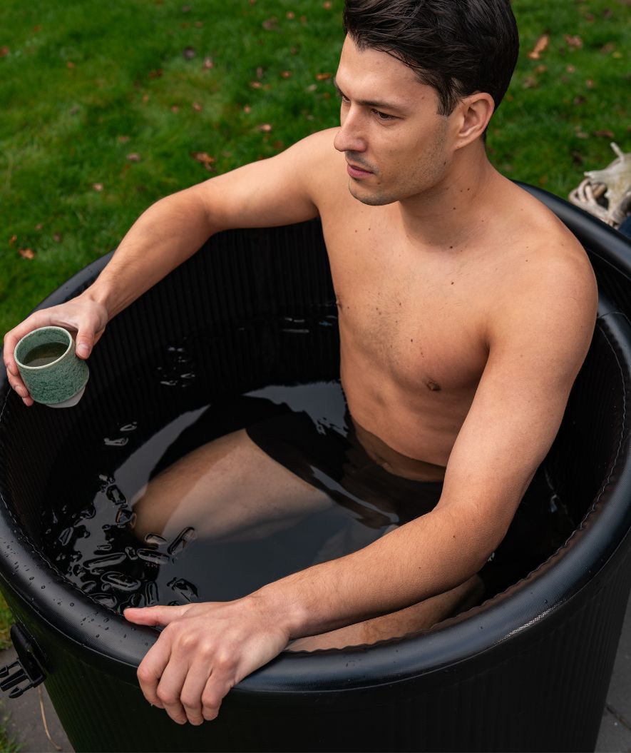 Watery aufblasbare Eistonne - Deluxe - Schwarz