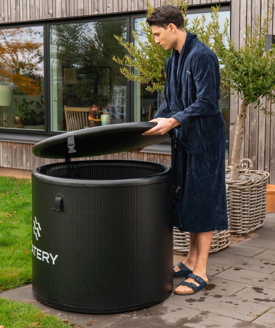 Watery aufblasbare Eistonne - Deluxe - Schwarz