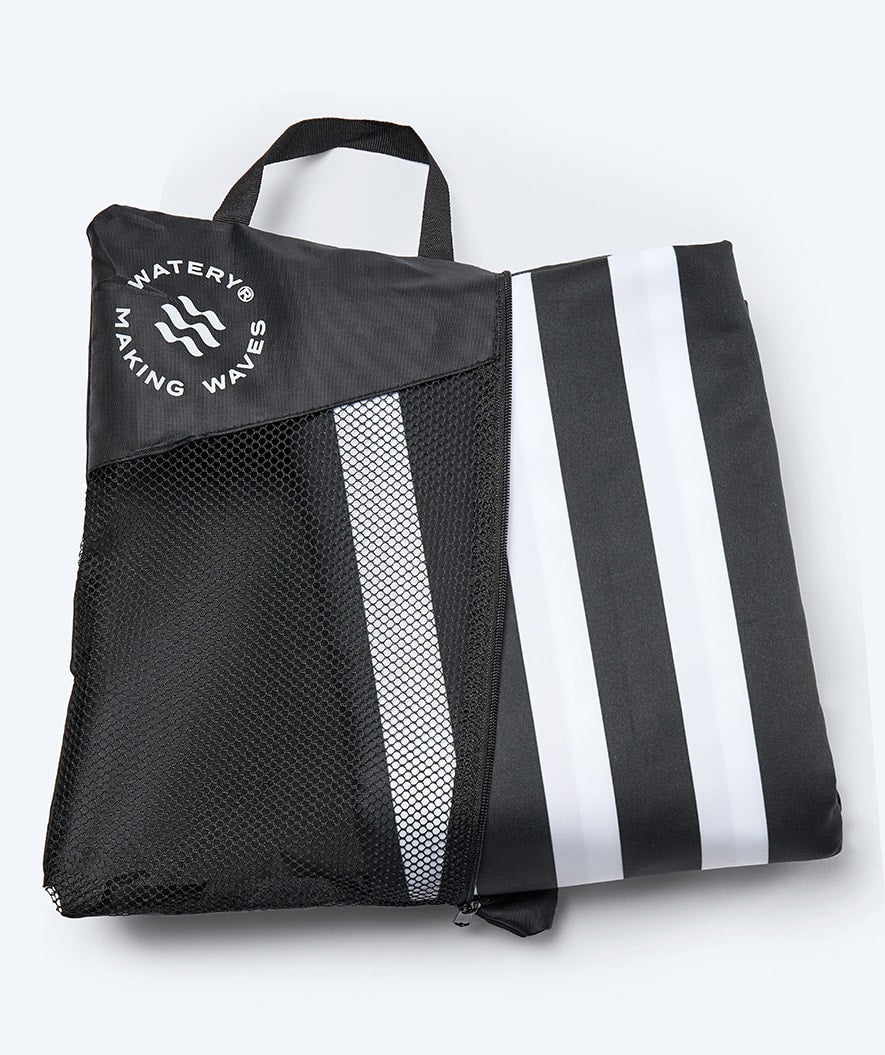 Watery Mikrofaser Badehandtuch - Eco Nebraska Familie - Schwarz