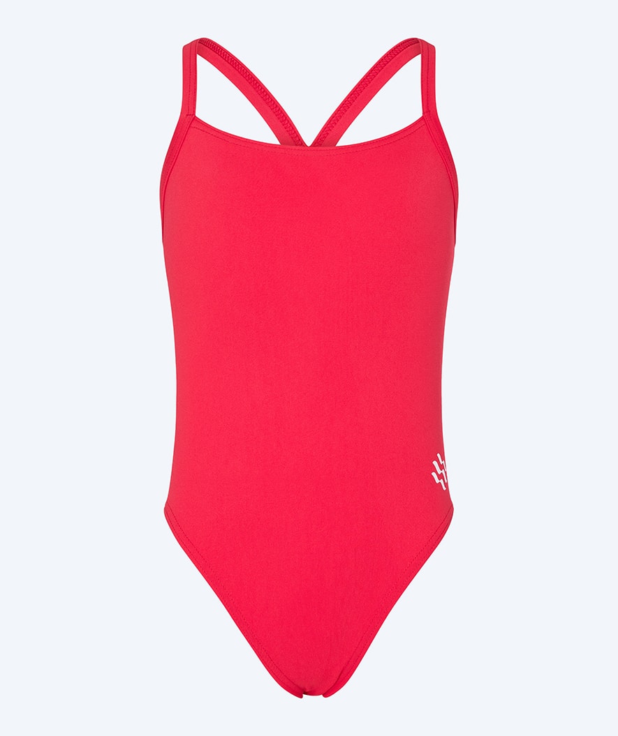 Watery Badeanzug für Mädchen - Freestyler Solid - Cherry Red