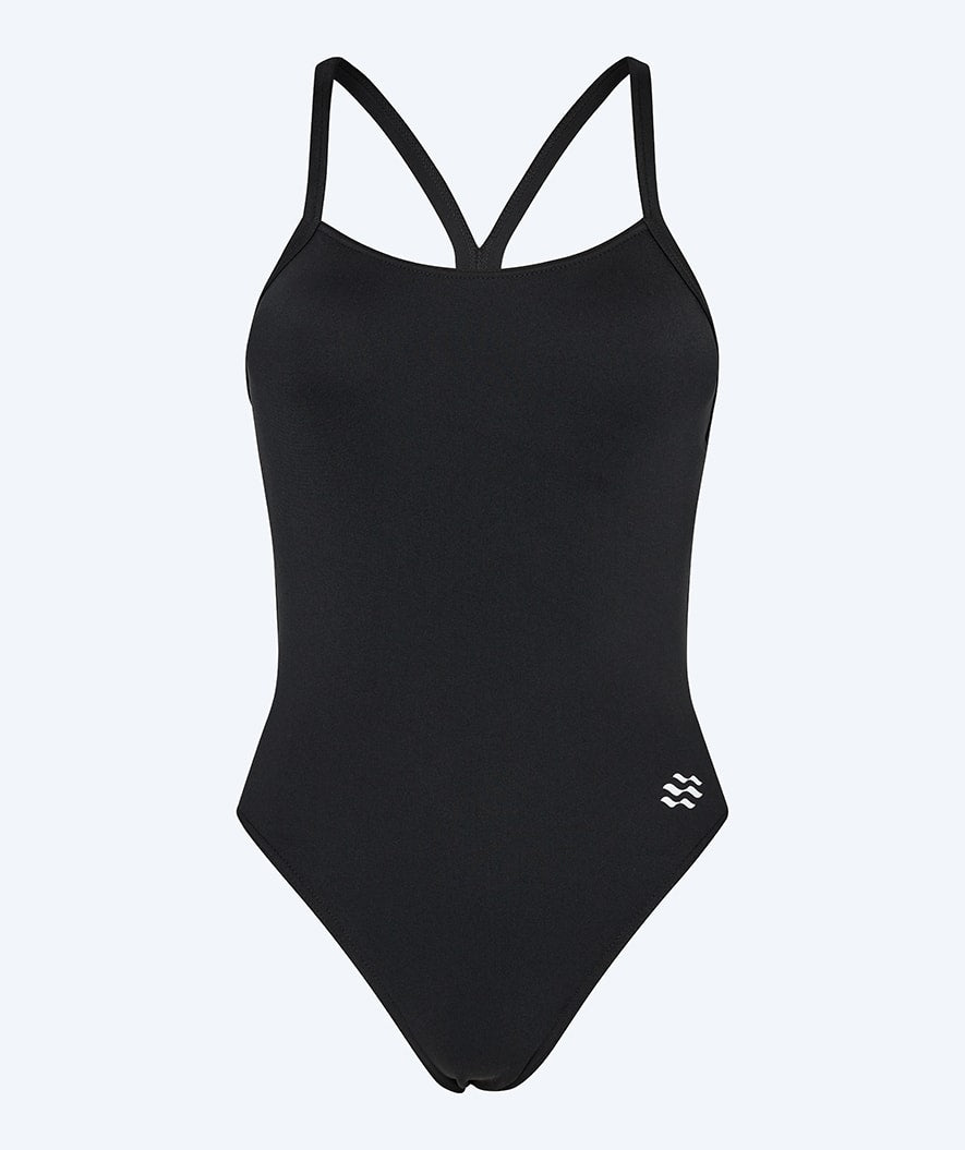 Watery Badeanzug für Damen - Freestyler Solid - Schwarz