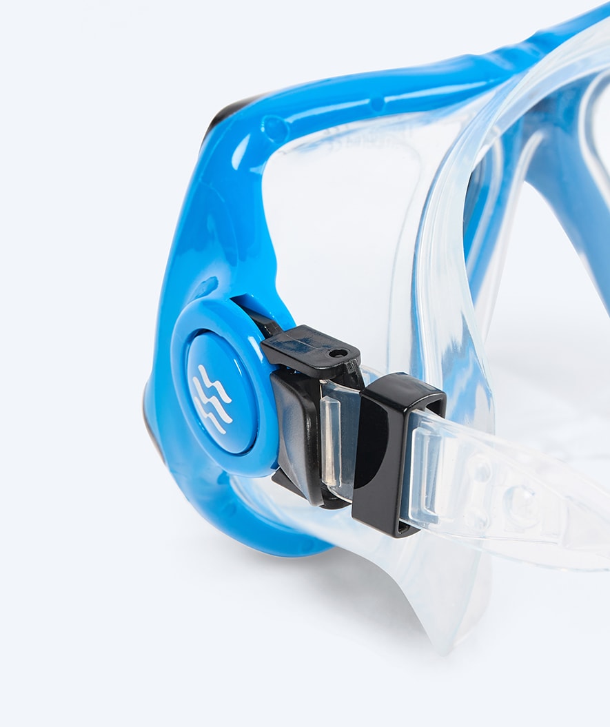 Watery Combo Schnorchelset für Erwachsene - Hudson Full-Dry - Blau