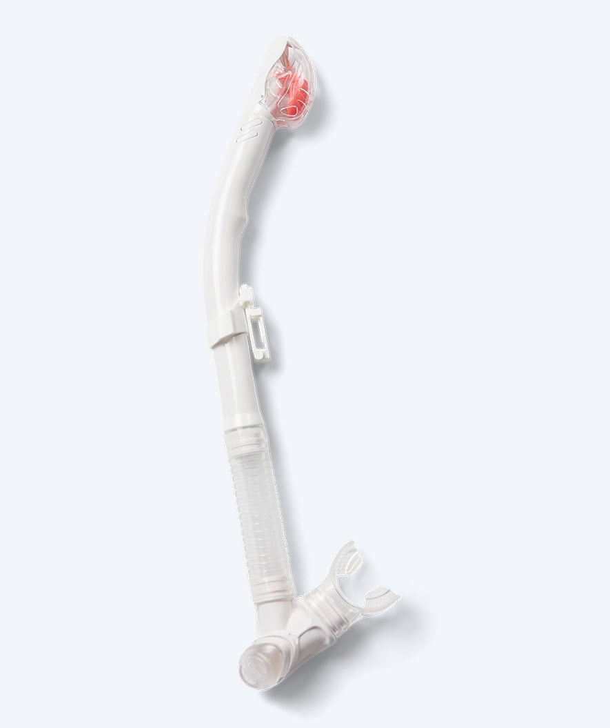 Watery volltrockener Schnorchel für Erwachsene - Hudson - Weiß