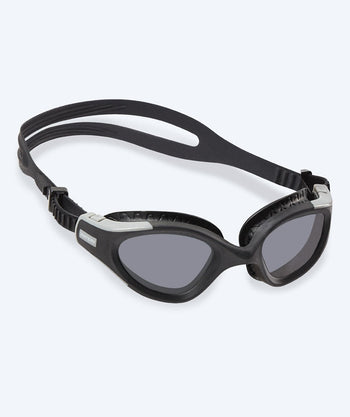 Watery Schwimmbrille fürs Training - Kelvin Silver Mirror - Schwarz/silber