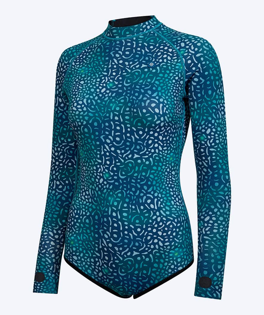 Watery Neopren Springsuit für Damen - Lady Open Back - Grün/Blau