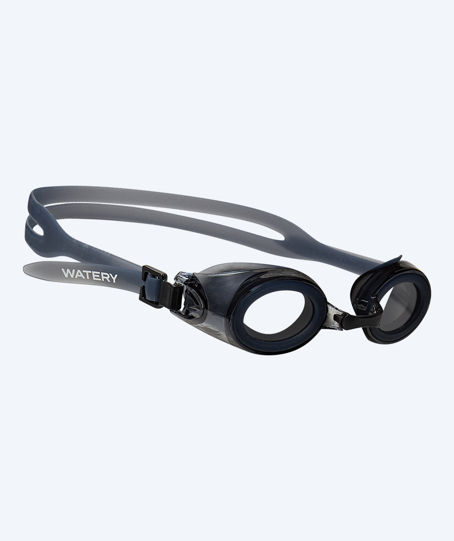 Watery Schwimmbrille für Kinder mit Hornhautverkrümmung - Longitude - Schwarz/Klar