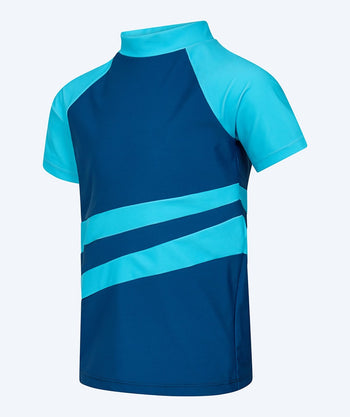 Watery UV Shirt für Kinder - Manami Short Sleeve Rashguard - Atlantic Blue