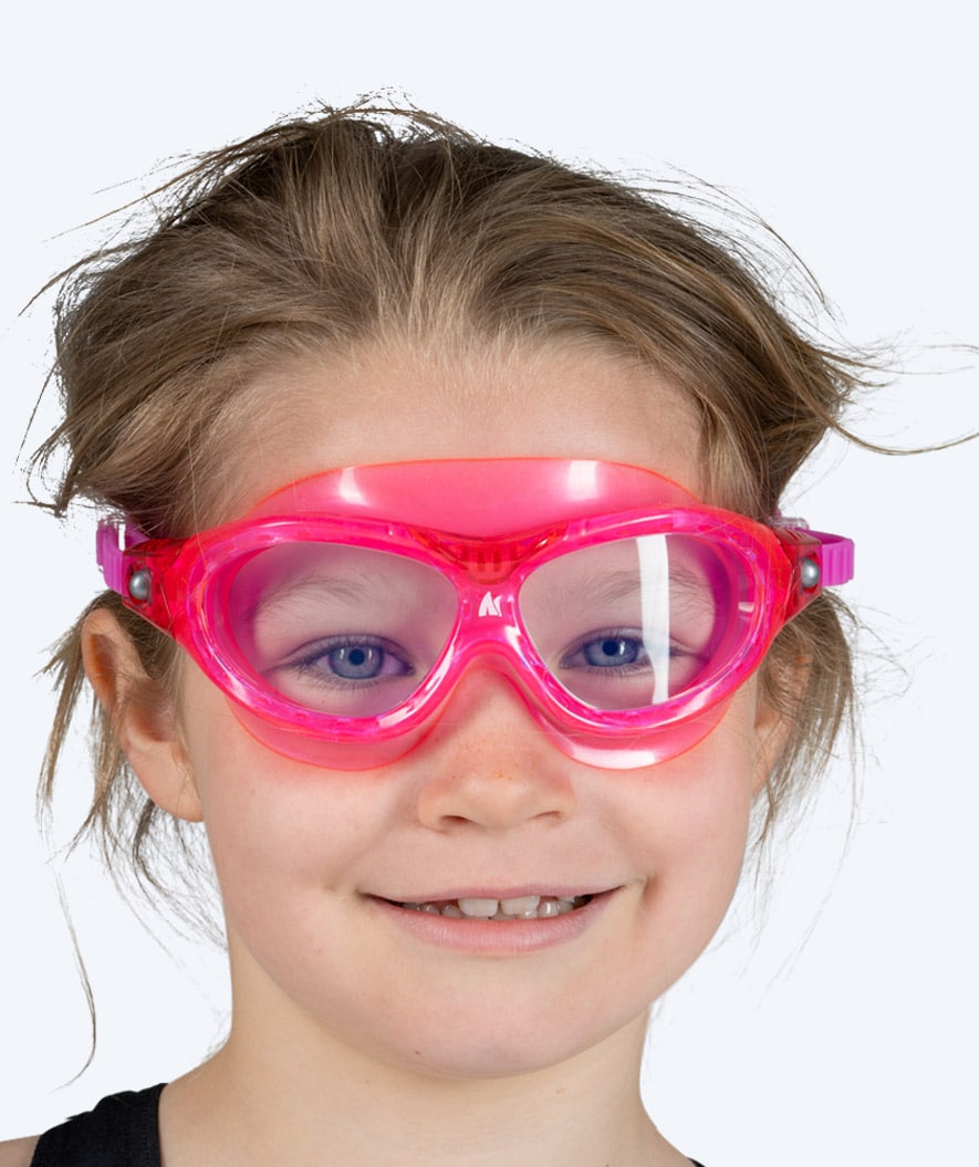 Watery Schwimmbrille für Kinder - Mantis 2.0 - Atlantic Rosa/klar