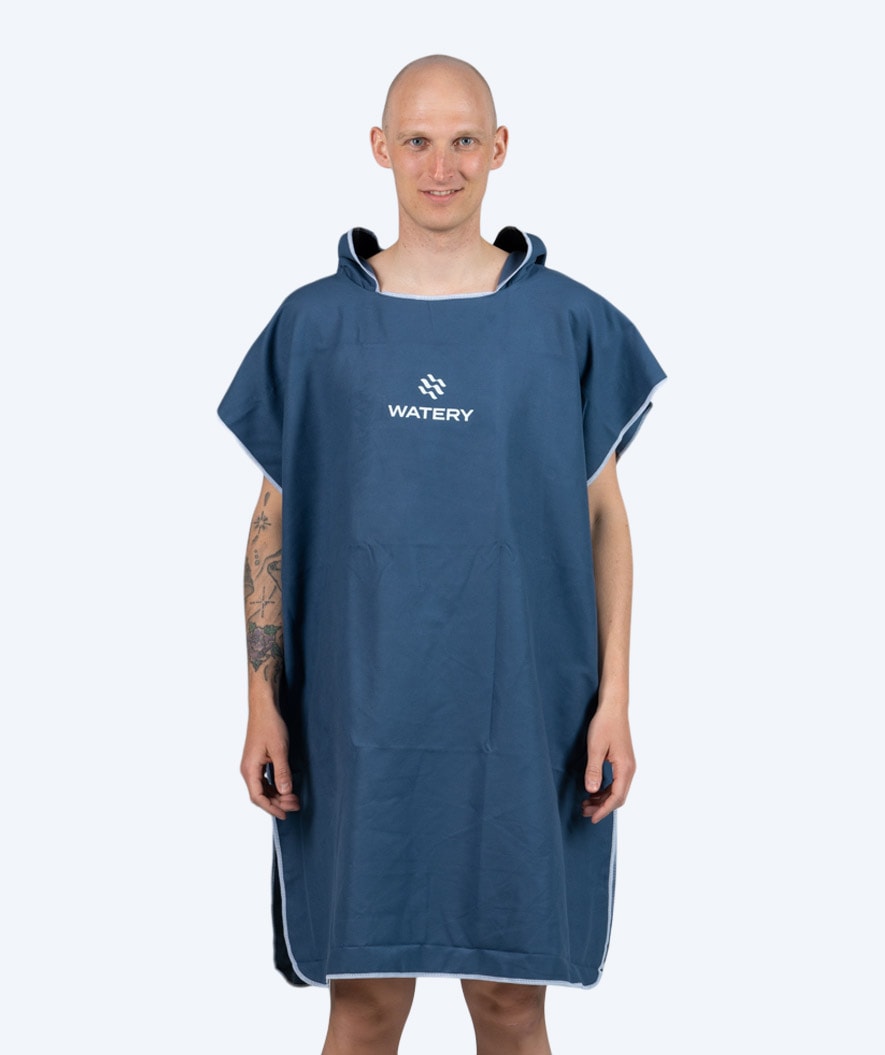 Watery Badeponcho für Erwachsene - Mikrofaser - Dunkelblau