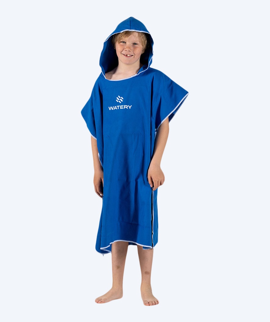 Watery Badeponcho für Junior (6-15) - Mikrofaser - Royalblau