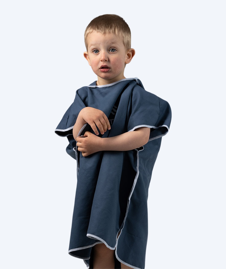 Watery Badeponcho für Kinder (1-6) - Mikrofaser - Dunkelblau