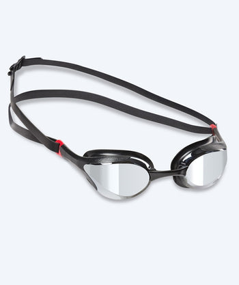 Watery Elite Schwimmbrillen - Murphy Mirror - Schwarz/silber