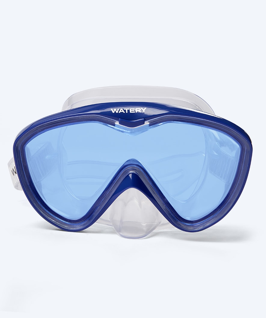 Watery Tauchmaske für junior - Nerina - Blau/blau lense