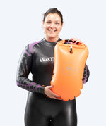 OPENWATER Aufblasbare Schwimmboje XL 28 L – Orange, Mit Trockentasche, 2 Luftkammern, Auftrieb Für Bis 150 Kg OPENWATER Aufblasbare Schwimmboje XL 28 L – Orange, Mit Trockentasche, 2 Luftkammern, Auftrieb Für Bis 150 Kg