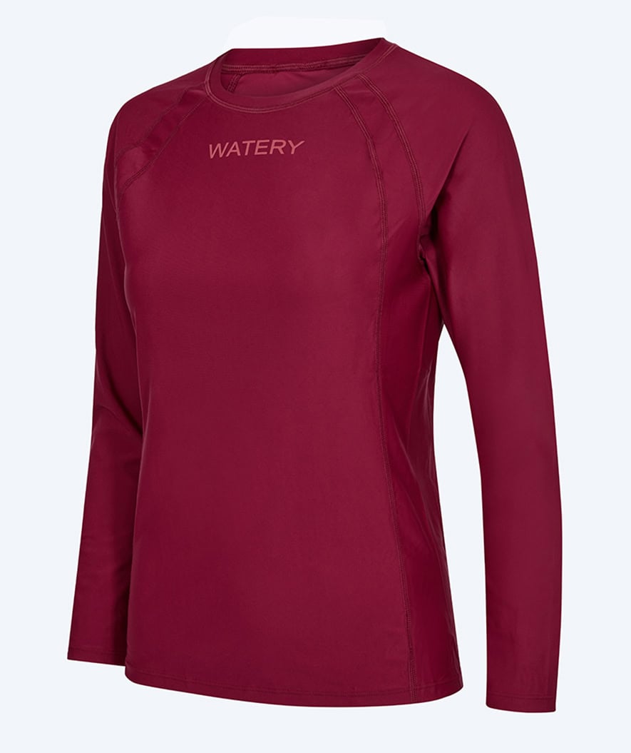 Watery UV Shirt für Damen - Remington Long Sleeve Rashguard - Dunkelrot