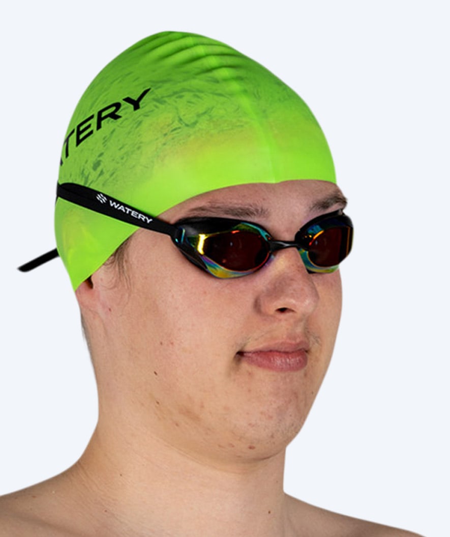 Watery Badekappe (Ab 12 Jahren) - Signature - Neongrün
