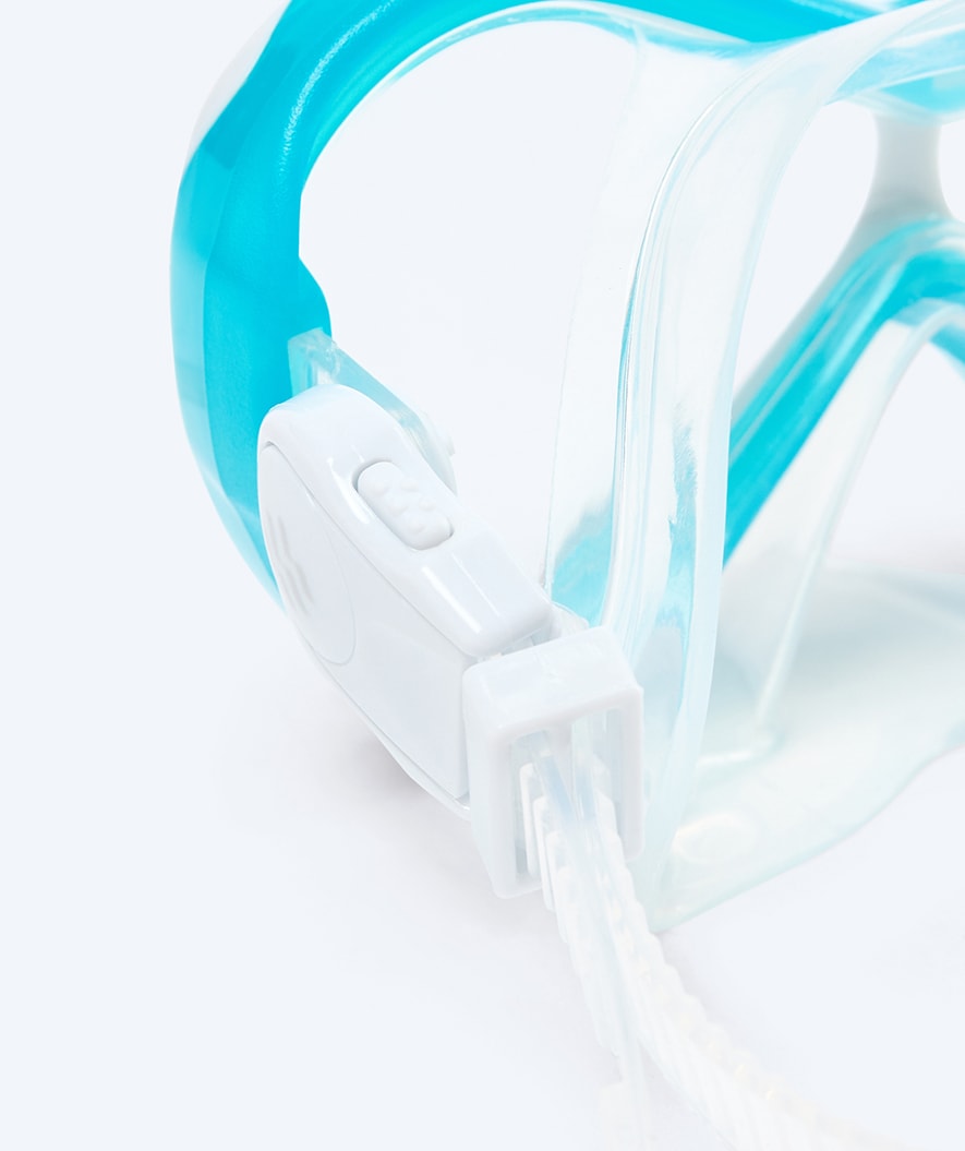 Watery Combo Schnorchelset für Kinder - Triton Full-Dry - Hellblau