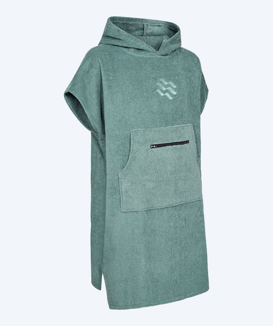 Watery Badeponcho für Junior - Bomuld - Forrest Green