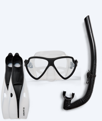 Watery Schnorchelset für Erwachsene (Ab 15 Jahren) - Itzel/Breeve - Schwarz