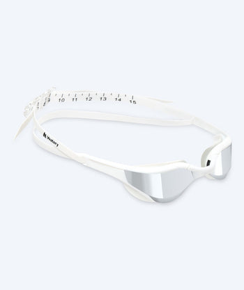 Watery Schwimmbrille - Instinct Elite Mirror - Weiß/silber