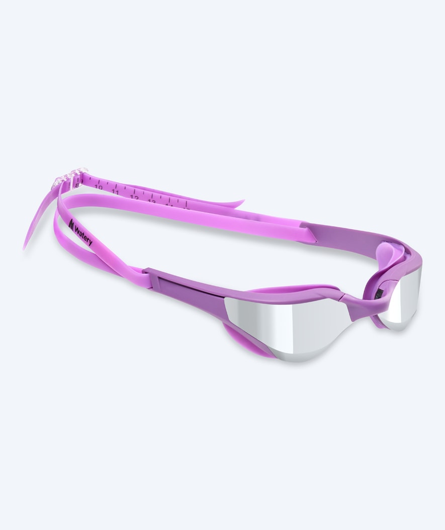 Watery Schwimmbrille - Instinct Elite Mirror - Lila/silber